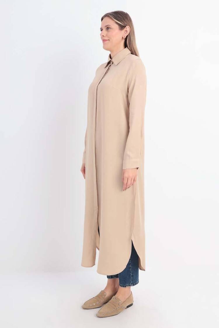 Hidden Padded Shirt Tunic