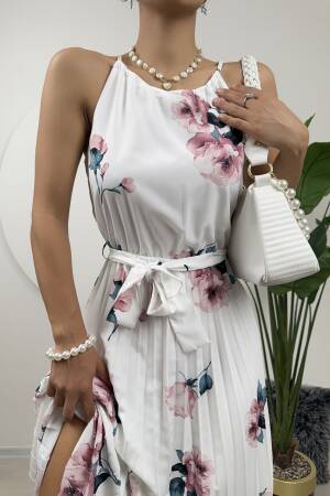 Rose Print Lace Dress - Multicolor - Miss Janell - Globality Store - Women Clothes Wholesale Turkey