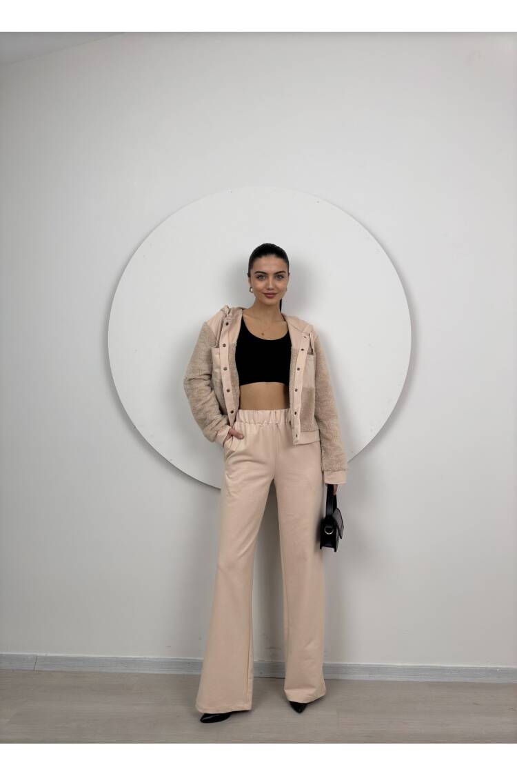 Plush Detailed Tracksuit Set