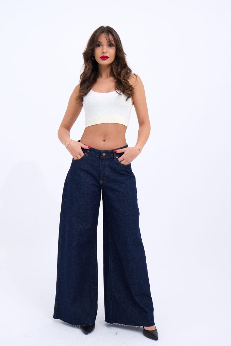 Jeans - Blue - Fame - Globality Store - Women Clothes Wholesale Turkey