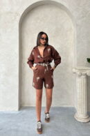 Embroidered Linen Shorts - Topshow - Globality Store - Women Clothes Wholesale Turkey