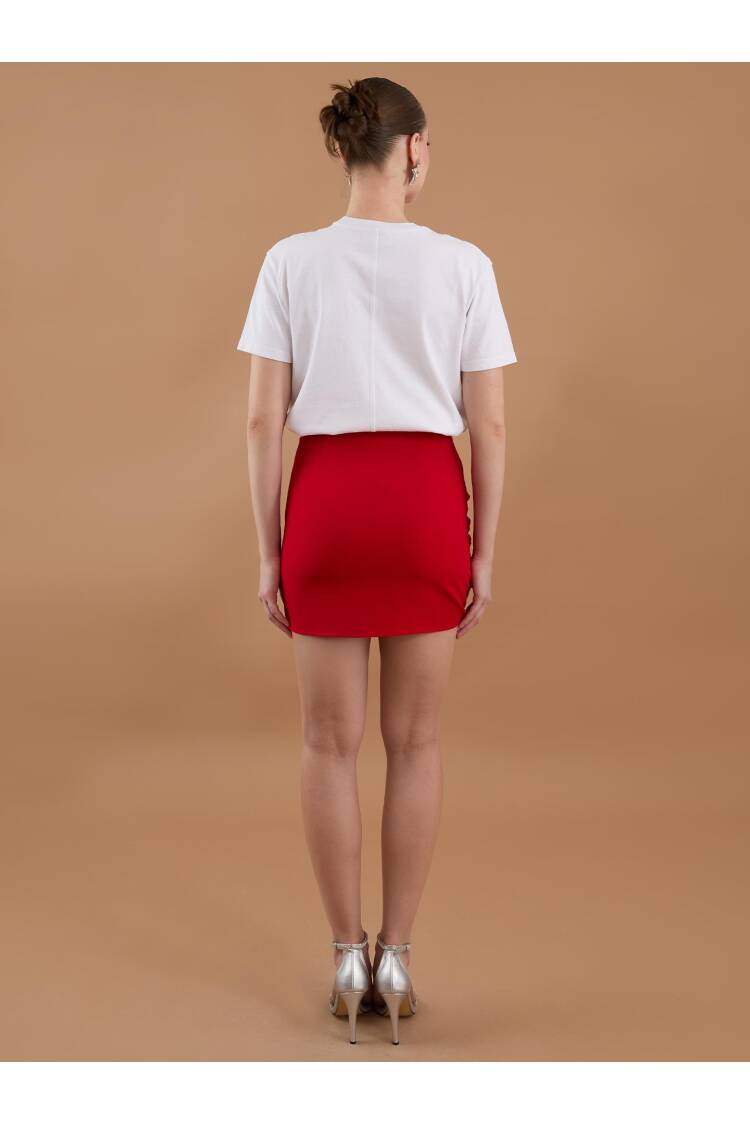 Floral Detail Mini Skirt