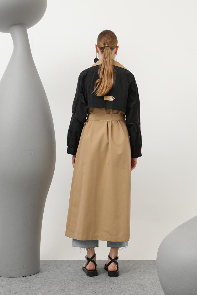 Women's Sleeve Zipper Detailed Trench