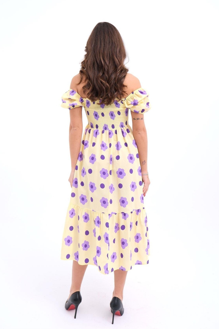 Patterned Dress -& Yellow