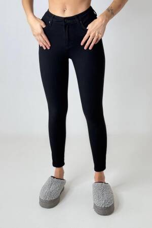 High Waist Skinny Leg Black Jeans - LACARINO - Globality Store - Women Clothes Wholesale Turkey