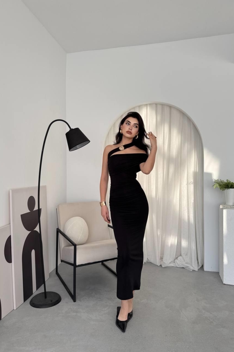 Reta Cross Shoulder Dress