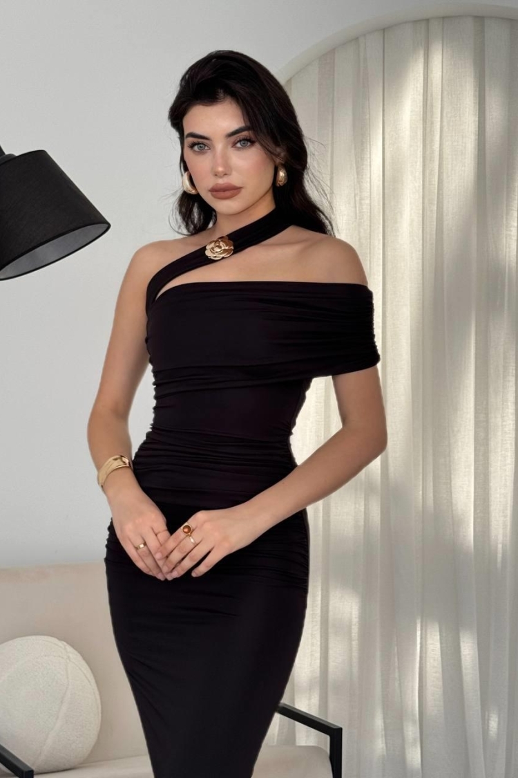 Reta Cross Shoulder Dress