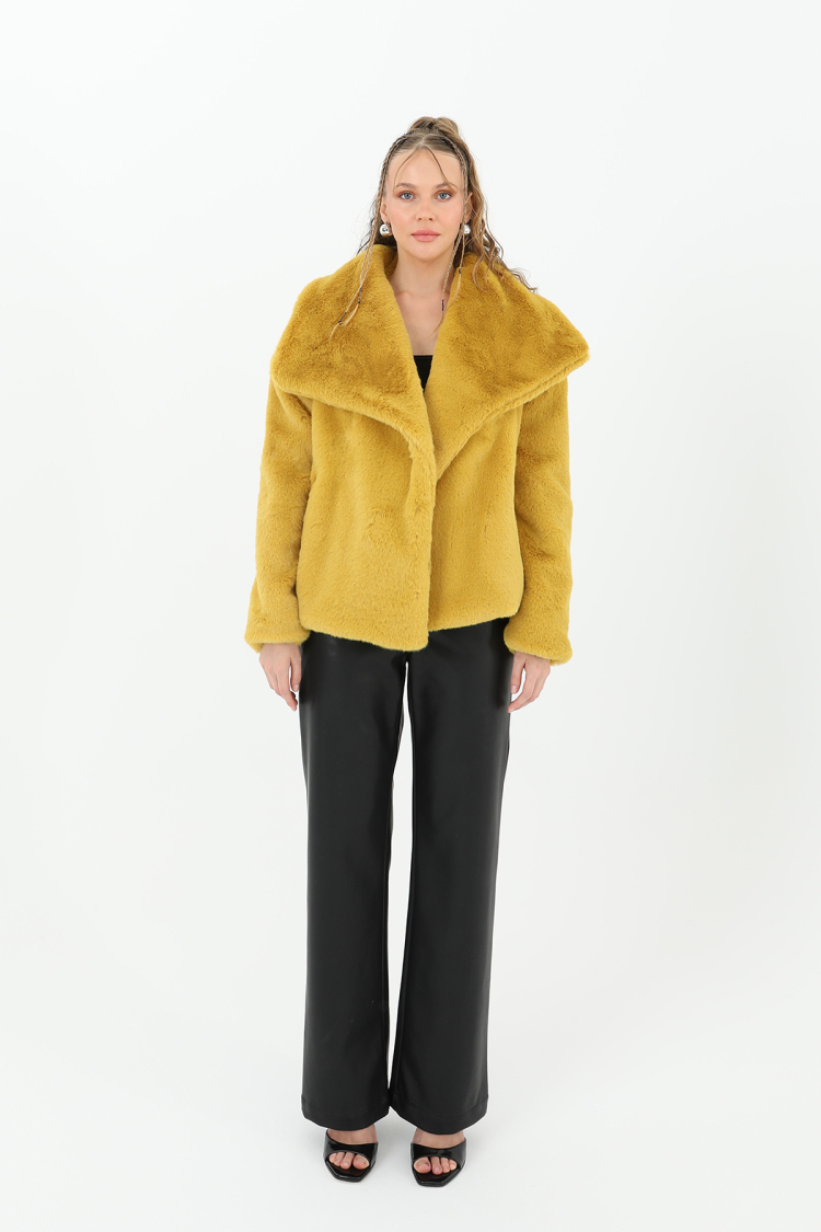 Women's Soft Feather Short Coat - SOUL - Globality Store - Women Clothes Wholesale Turkey