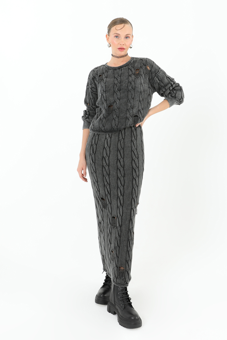 Knitwear Long Skirt - SOUL - Globality Store - Women Clothes Wholesale Turkey