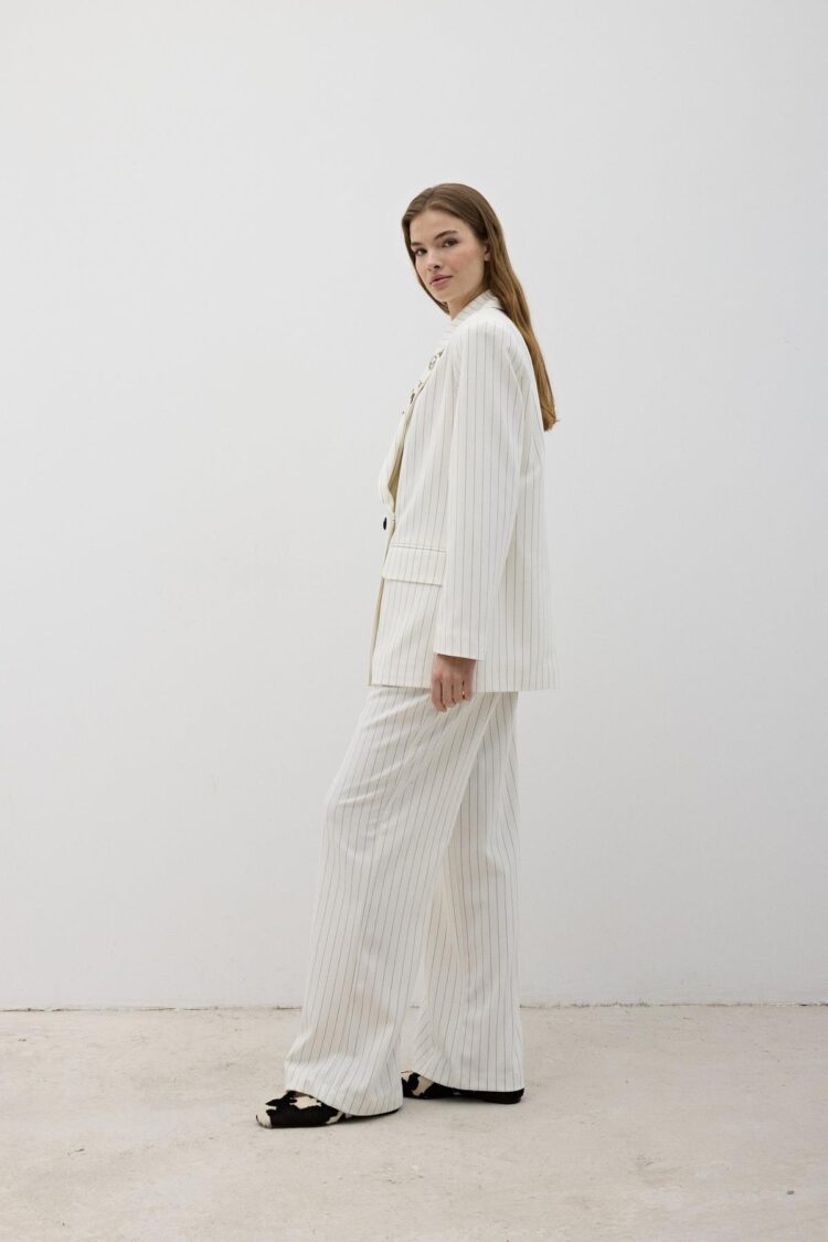 Front Button Detailed Zipper Pants