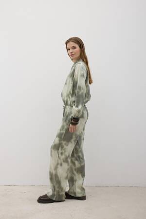 Elastic Waist Satin Pants - Levure - Globality Store - Women Clothes Wholesale Turkey