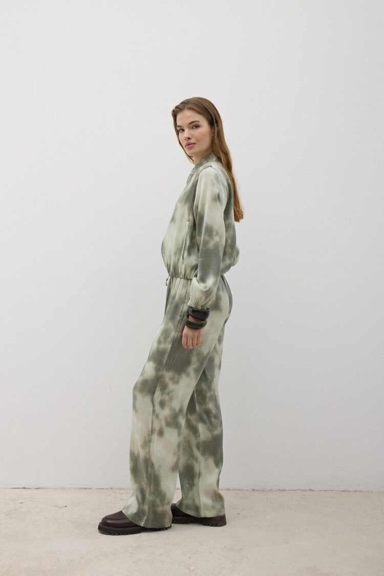 Elastic Waist Satin Pants