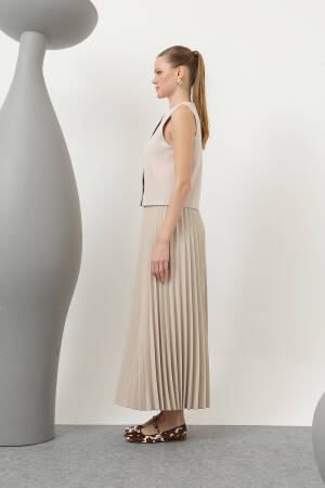 Women's Pleated Skirt - Puane - Globality Store - Women Clothes Wholesale Turkey
