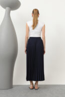 Pleated Skirt - Navy - Puane - Globality Store - Women Clothes Wholesale Turkey