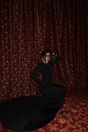 Gloves Detail Long Dress - EYYO ATELIER - Globality Store - Women Clothes Wholesale Turkey