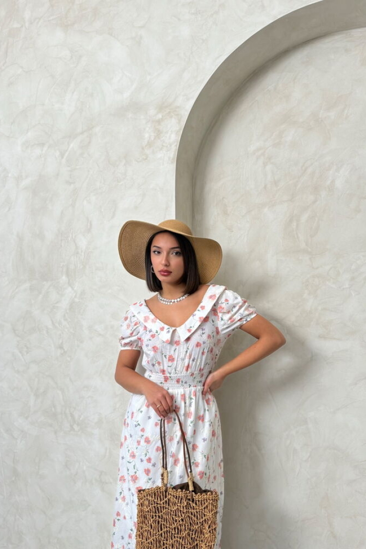 Wholesale Shirt Collar Floral Wholesale Dress WithFloral