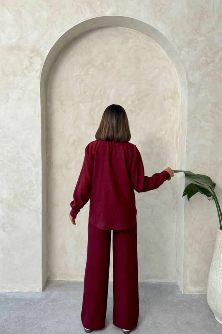 Trousers - Burgundy