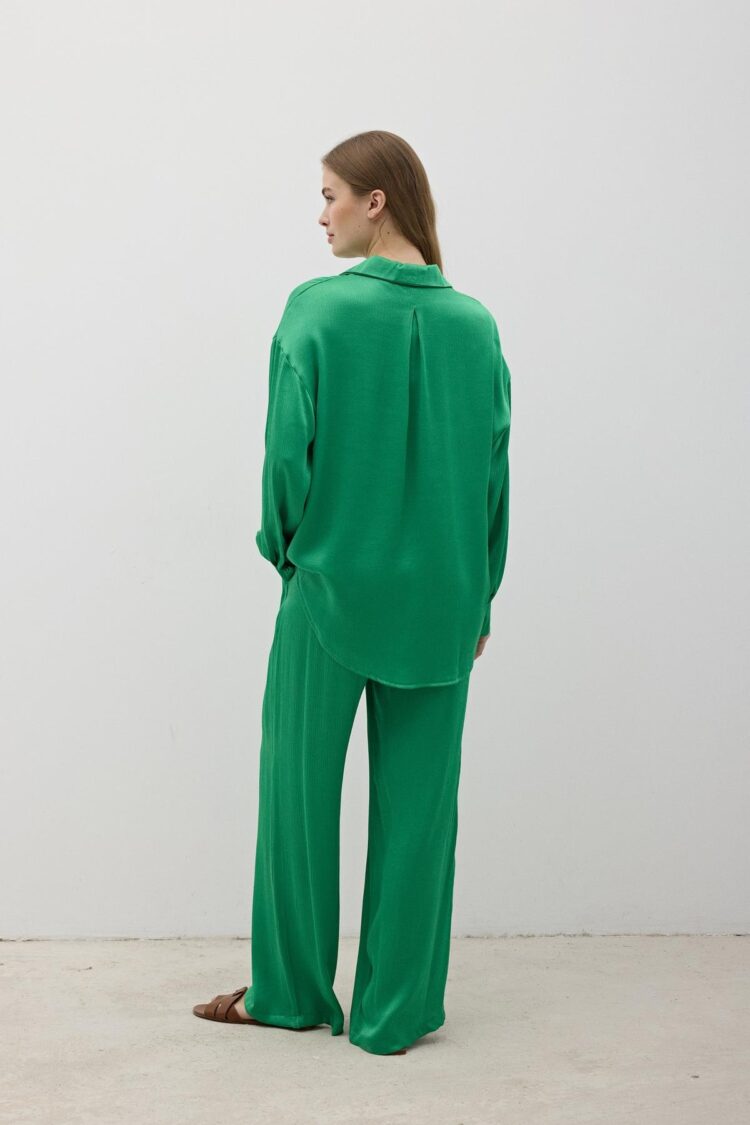 Women's Elastic Waist Satin Pants