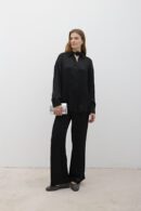 Women's Elastic Waist Satin Pants - Levure - Globality Store - Women Clothes Wholesale Turkey