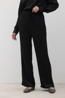 Women's Elastic Waist Satin Pants - Levure - Globality Store - Women Clothes Wholesale Turkey