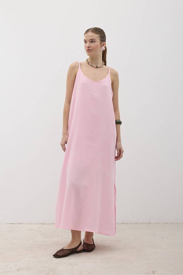 Hanger Adjustable Oversize Mueslin Dress - Brand: Levure - Women's Clothing Wholesale - Globality Store