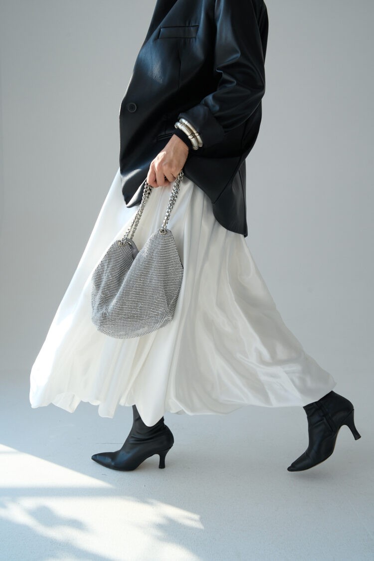Long Satin Skirt