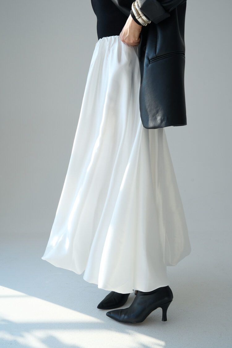 Long Satin Skirt