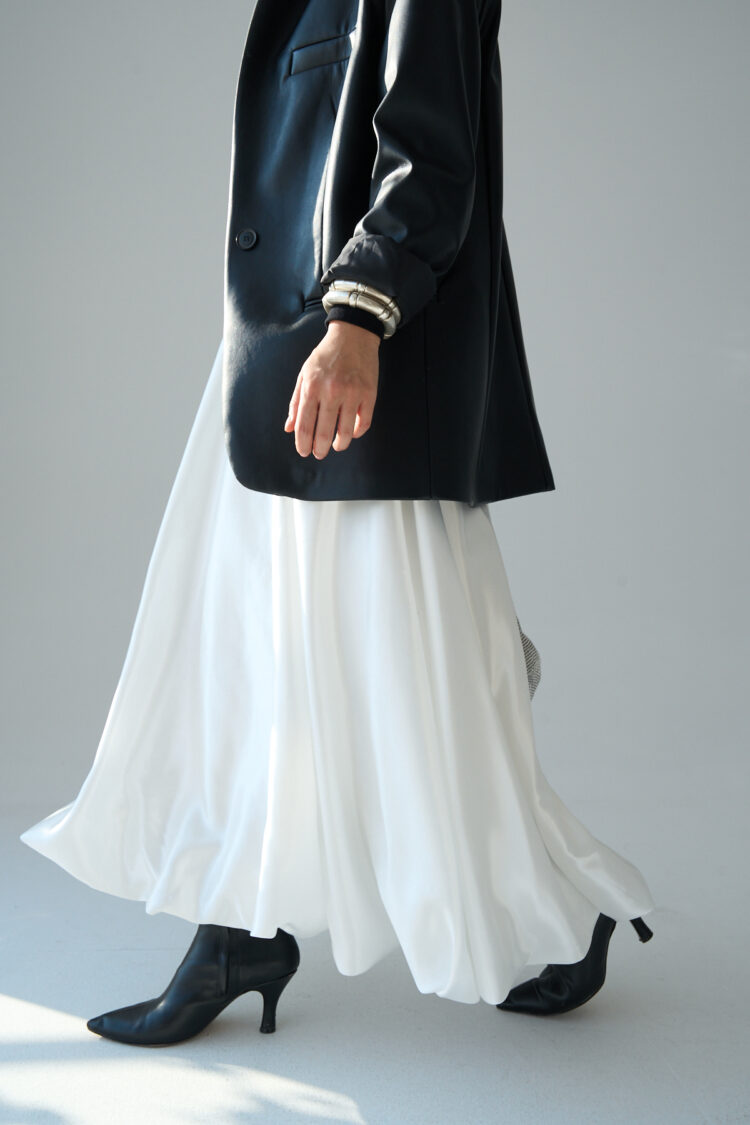 Long Satin Skirt - Qustyle - Globality Store - Women Clothes Wholesale Turkey