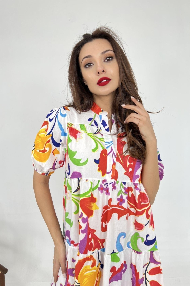 Colorful Pattern Dress