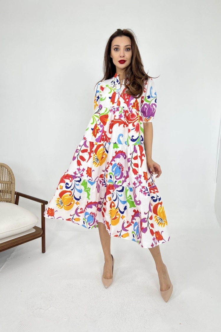Colorful Pattern Dress