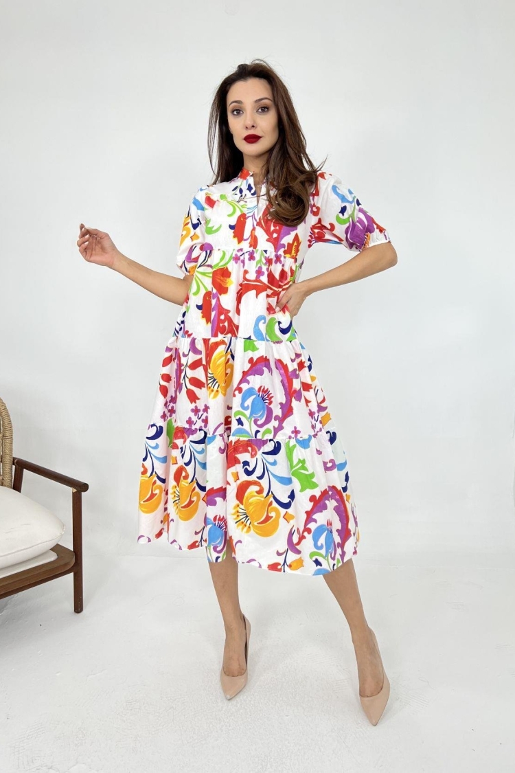 Colorful Pattern Dress