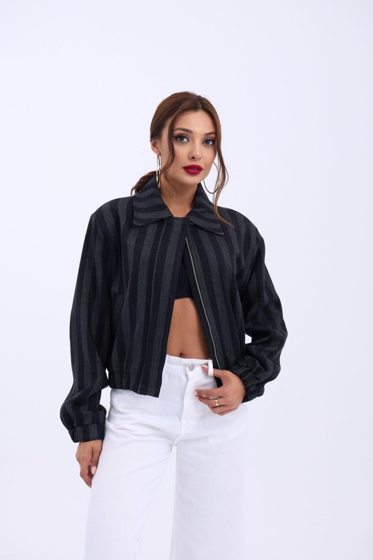 Jacket - Gray & Black