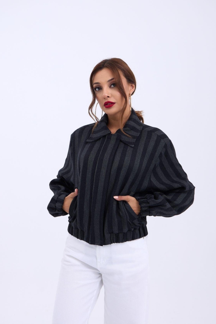 Jacket - Gray & Black