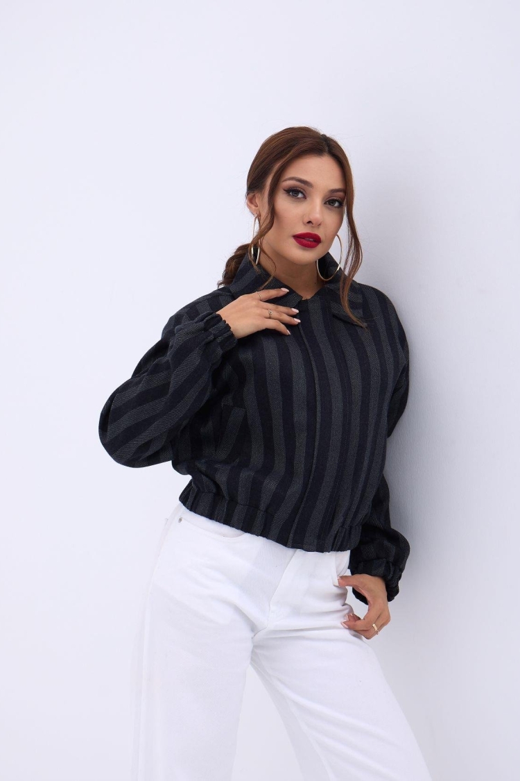 Jacket - Gray & Black