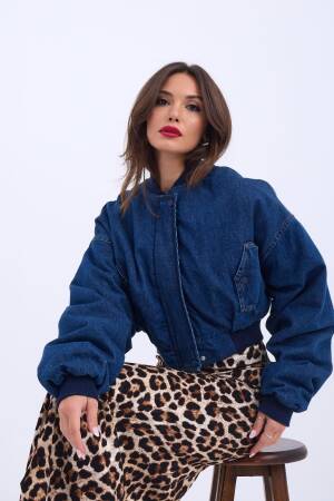 Denim Jacket - Blue - Fame - Globality Store - Women Clothes Wholesale Turkey