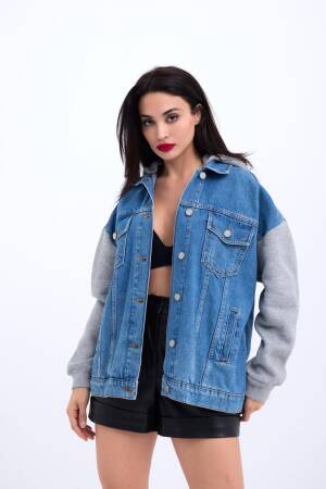 Denim Jacket - Blue - Fame - Globality Store - Women Clothes Wholesale Turkey