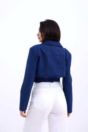 Jacket - Navy Blue - Fame - Globality Store - Women Clothes Wholesale Turkey