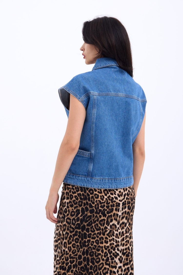 Denim Vest - Blue