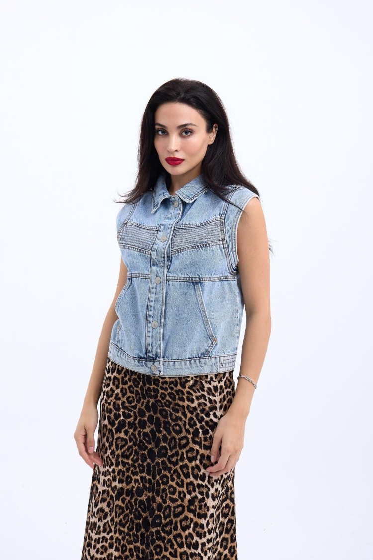 Denim Vest - Blue
