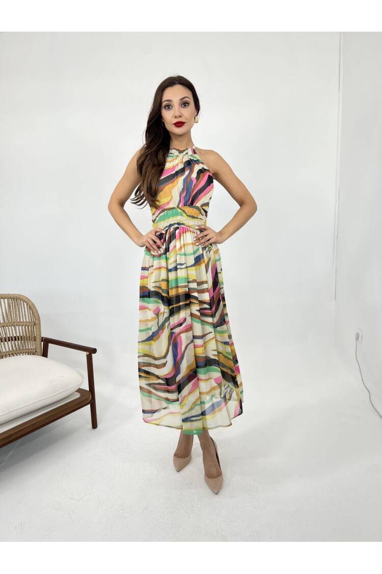 Dress - Multicolored - Brand: Fame - Women's Clothing Wholesale - Globality Store