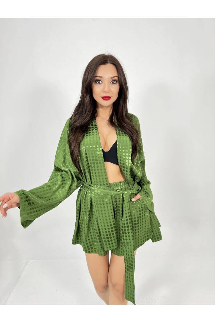 Kimono Shorts Set - Fame - Globality Store - Women Clothes Wholesale Turkey