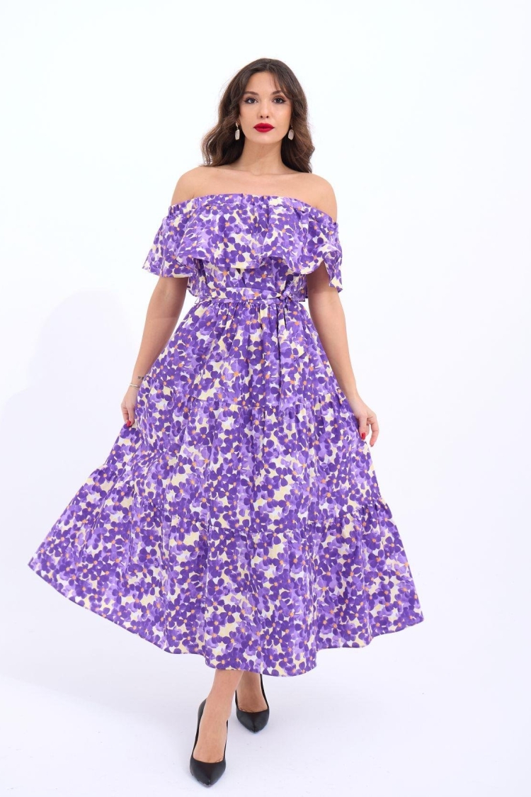Floral Dress - Fame - Globality Store - Women Clothes Wholesale Turkey