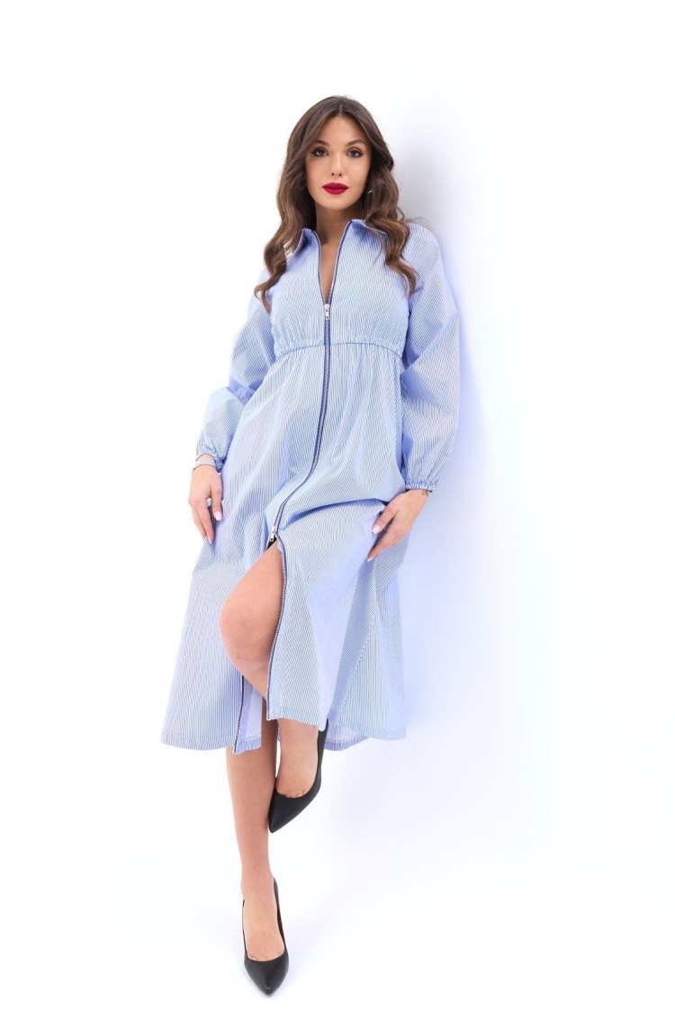 Dress -And White Striped