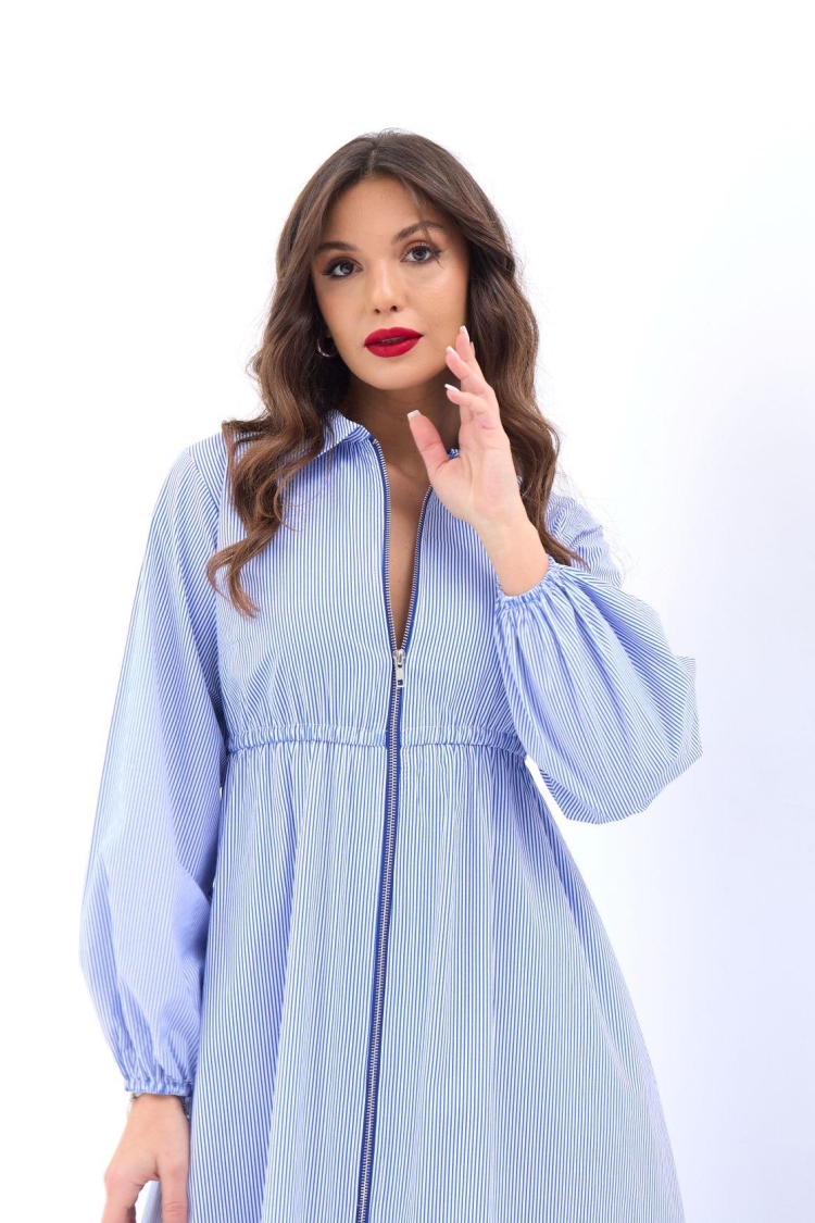 Dress -And White Striped