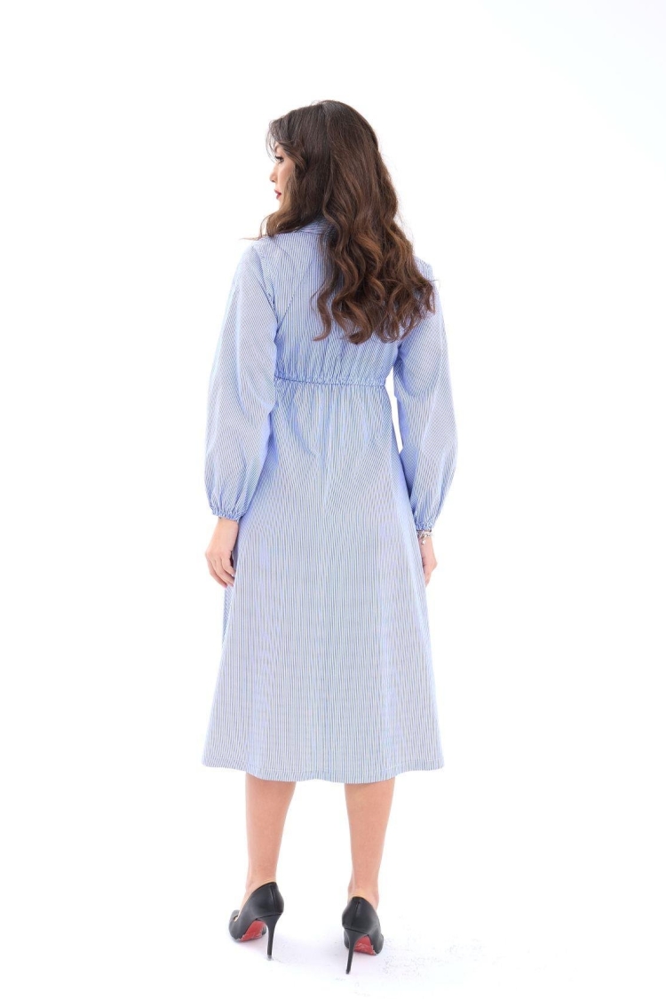 Dress -And White Striped