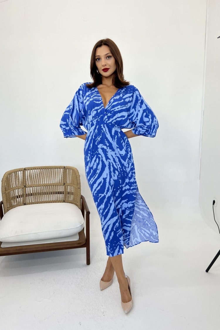Slit Patterned Dress