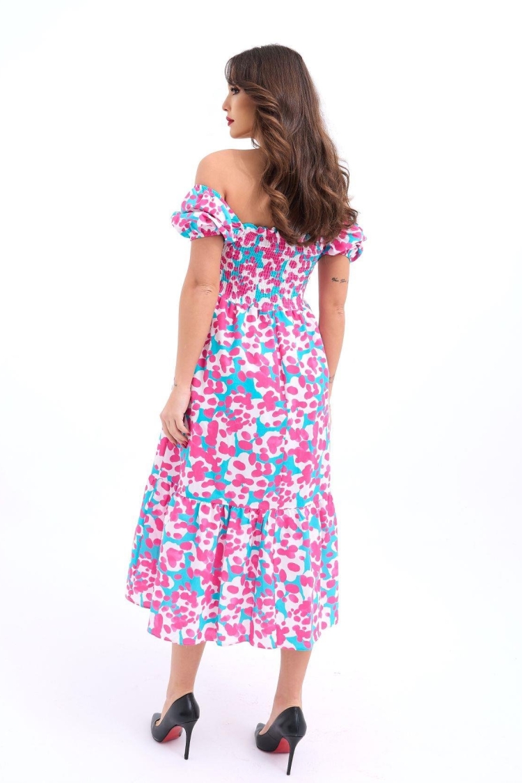 Patterned Dress - Pink &