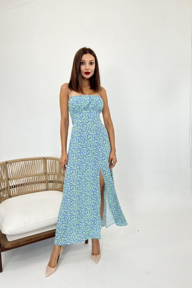 Patterned Dress -& Green
