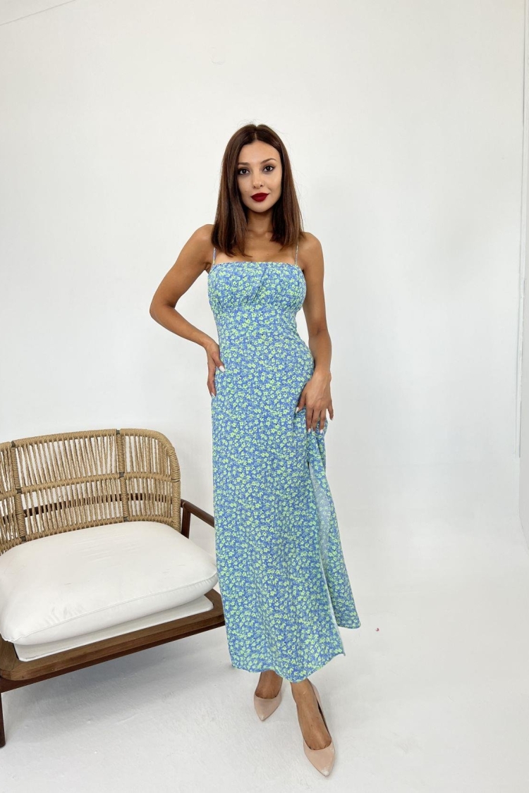 Patterned Dress -& Green