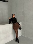 Pleated Belted Shorts Skirt - Mode Roy - Globality Store - Women Clothes Wholesale Turkey